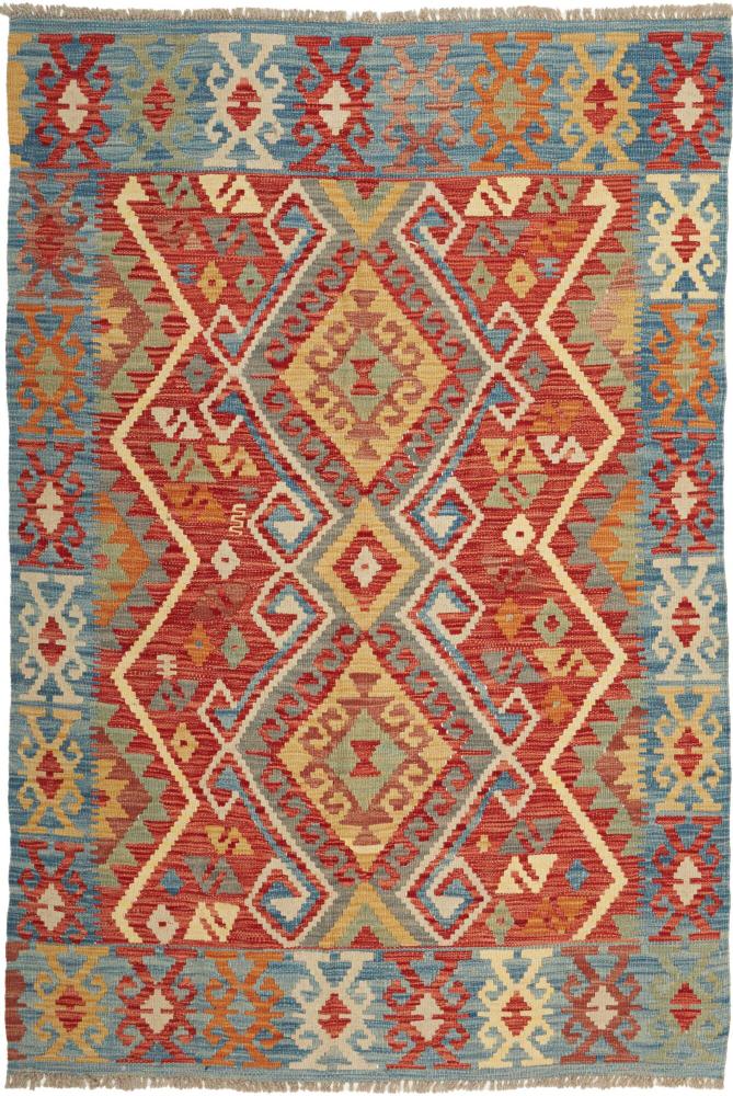 Afghan rug Kilim Afghan 5'9"x4'0" 5'9"x4'0", Persian Rug Woven by hand