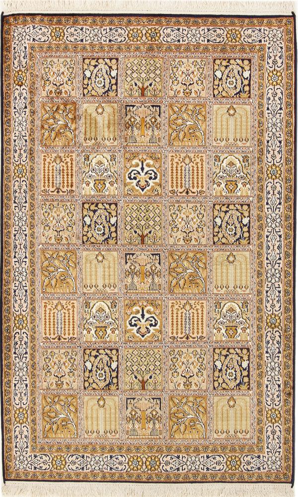 Indiaas tapijt Kasjmier Zijde 152x96 152x96, Perzisch tapijt Handgeknoopte