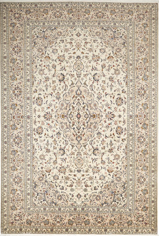 Tapis persan Kashan 296x199 296x199, Tapis persan Noué à la main