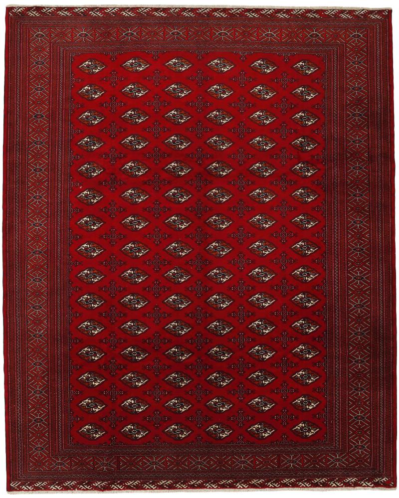 Tapis persan Turkaman 384x310 384x310, Tapis persan Noué à la main