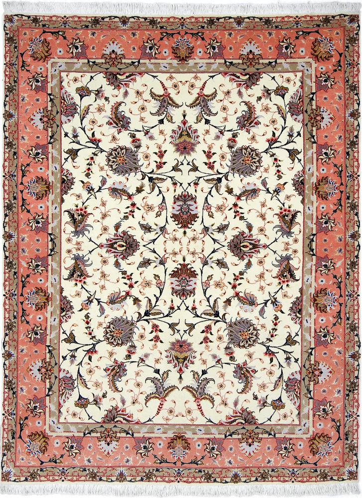 Tappeto persiano Tabriz 50Raj 203x147 203x147, Tappeto persiano Annodato a mano