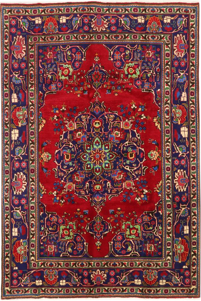 Tapis persan Tabriz 298x202 298x202, Tapis persan Noué à la main