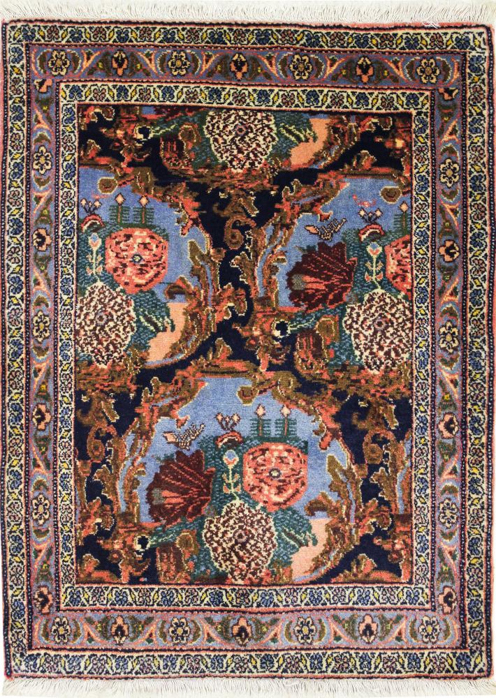 Persian Rug Sanandaj 3'6"x2'7" 3'6"x2'7", Persian Rug Knotted by hand