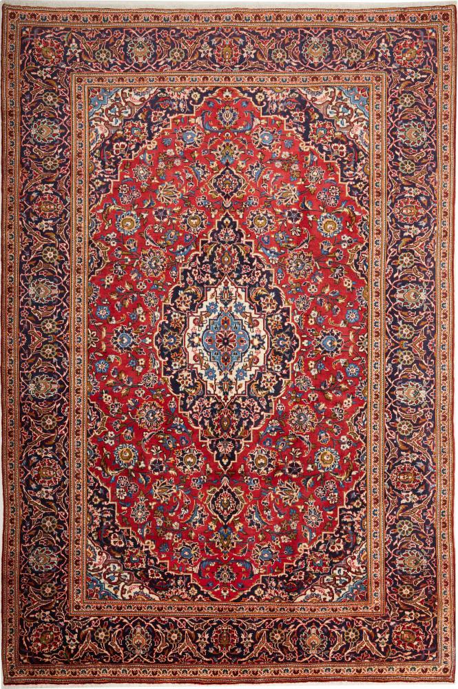 Tapis persan Kashan 297x197 297x197, Tapis persan Noué à la main