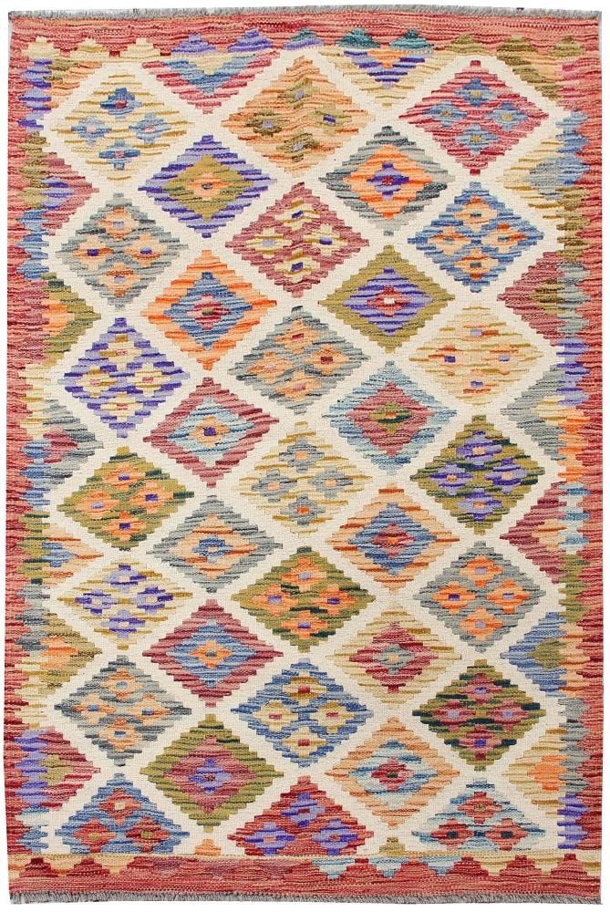 Afghanischer Teppich Kelim Afghan 5'1"x3'5" 5'1"x3'5", Perserteppich Handgewebt