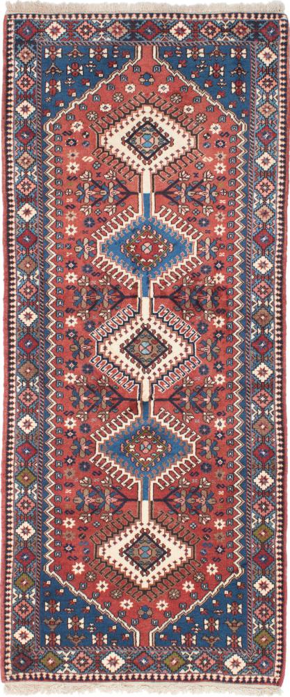 Persian Rug Yalameh 6'3"x2'7" 6'3"x2'7", Persian Rug Knotted by hand