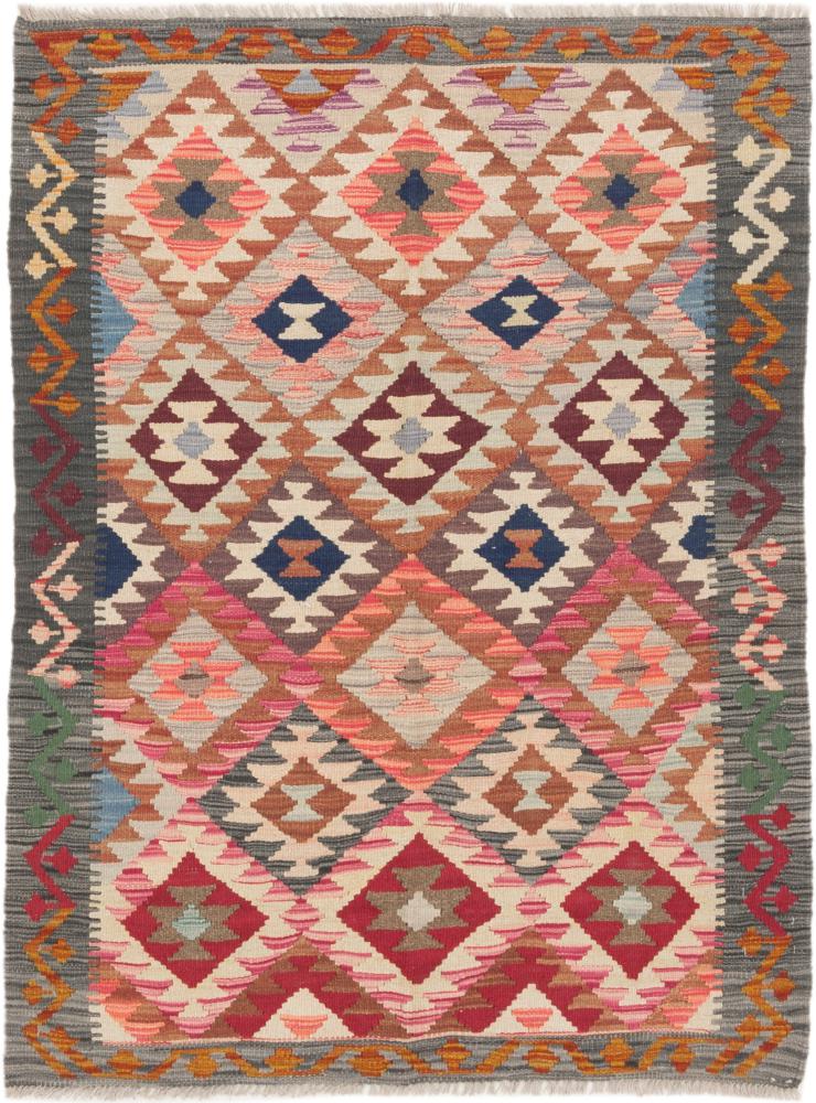 Afghan rug Kilim Afghan 4'7"x3'6" 4'7"x3'6", Persian Rug Woven by hand
