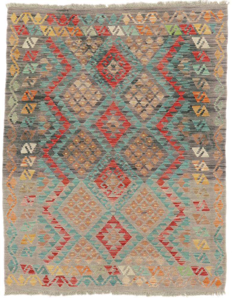 Afghan rug Kilim Afghan Heritage 5'3"x4'4" 5'3"x4'4", Persian Rug Woven by hand
