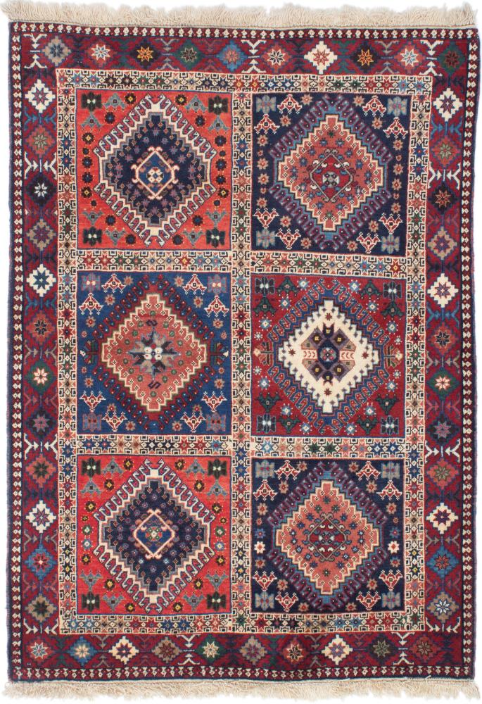 Tapis persan Yalameh 143x99 143x99, Tapis persan Noué à la main