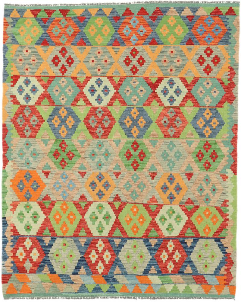 Afghan rug Kilim Afghan 195x158 195x158, Persian Rug Woven by hand
