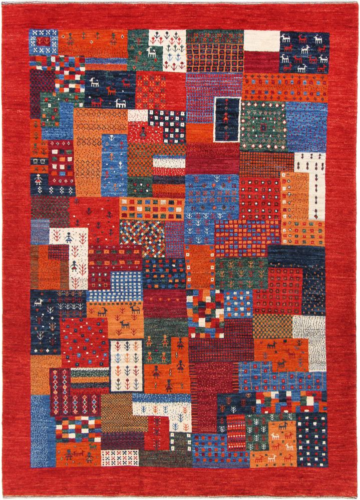 Perzisch tapijt Perzisch Gabbeh Loribaft Nowbaft 6'8"x4'9" 6'8"x4'9", Perzisch tapijt Handgeknoopte