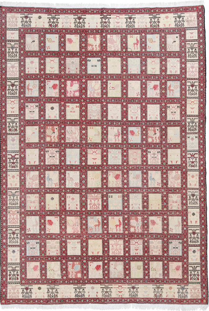 Persian Rug Kilim Fars Silk 287x201 287x201, Persian Rug Woven by hand