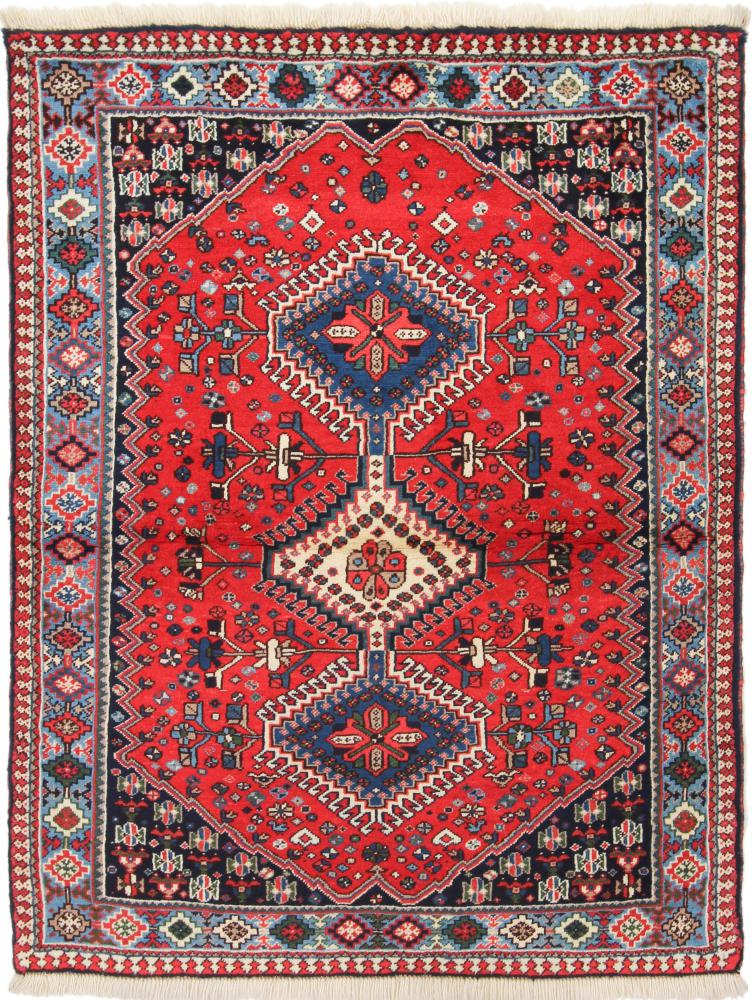 Persialainen matto Yalameh 4'7"x3'5" 4'7"x3'5", Persialainen matto Solmittu käsin