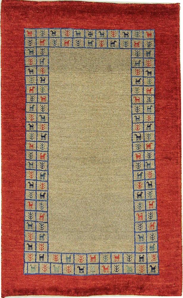 Tapis persan Persan Gabbeh Loribaft 129x79 129x79, Tapis persan Noué à la main