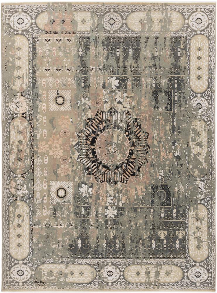 Indo rug Sadraa Heritage 11'10"x8'11" 11'10"x8'11", Persian Rug Knotted by hand