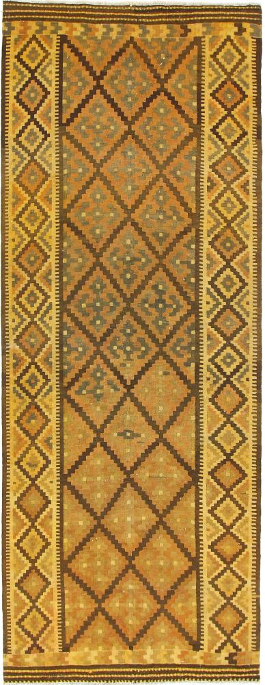 Persian Rug Kilim Fars Azerbaijan Antique 11'3"x4'4" 11'3"x4'4", Persian Rug Woven by hand