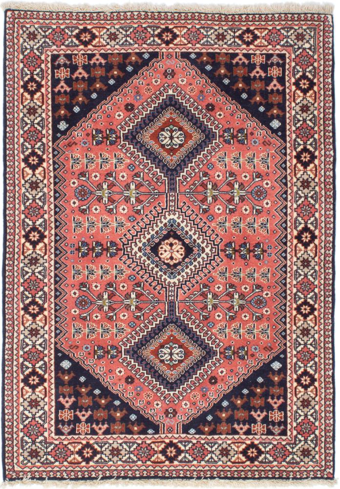 Persian Rug Yalameh 4'8"x3'3" 4'8"x3'3", Persian Rug Knotted by hand