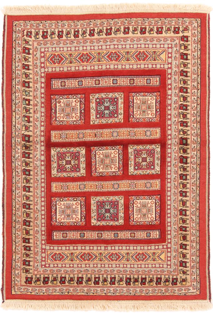 Persian Rug Kilim Soozani Nimbaft 4'8"x3'5" 4'8"x3'5", Persian Rug Knotted by hand