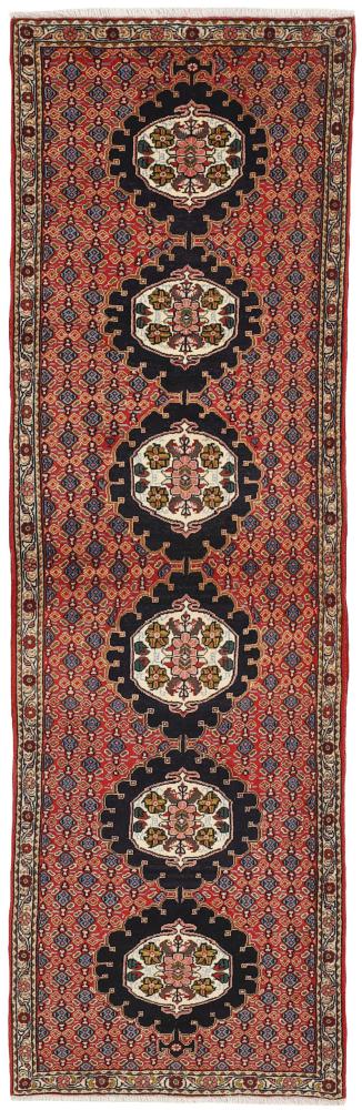 Tapis persan Senneh 252x75 252x75, Tapis persan Noué à la main