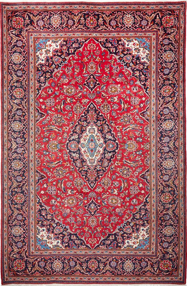 Tapis persan Kashan 10'0"x6'7" 10'0"x6'7", Tapis persan Noué à la main