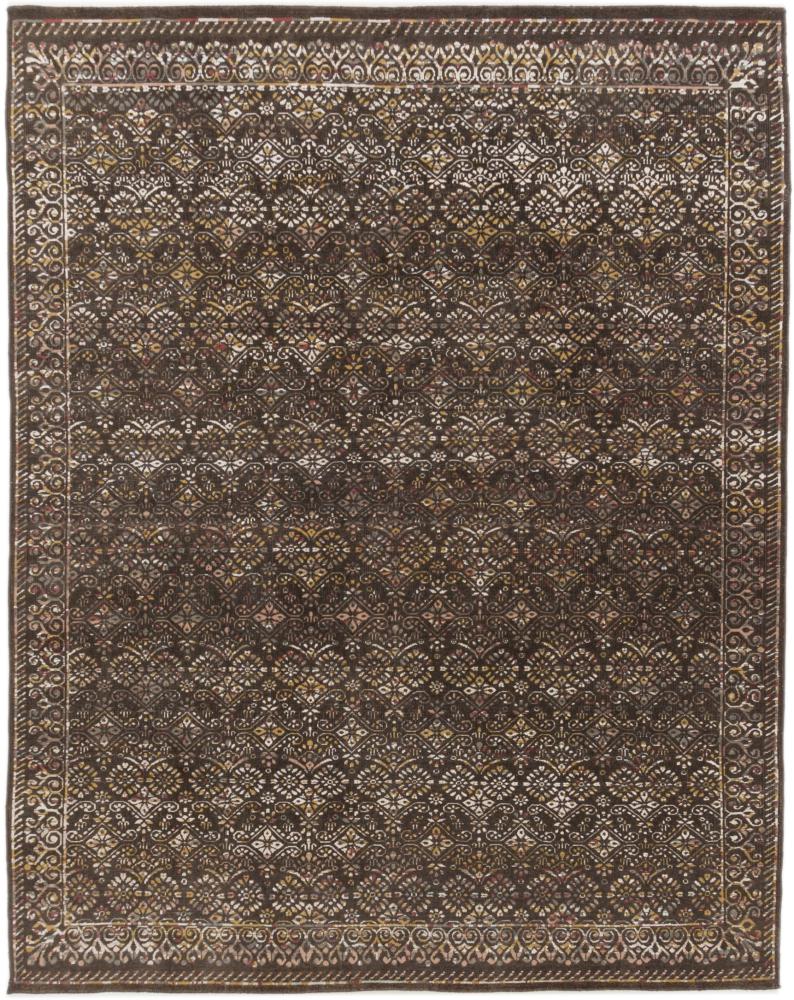 Indo rug Sadraa Heritage 9'10"x7'10" 9'10"x7'10", Persian Rug Knotted by hand