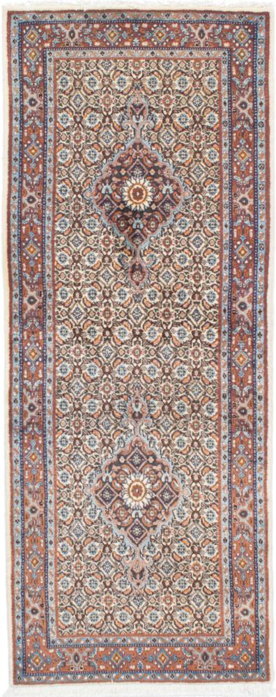 Persian Rug Moud 6'6"x2'6" 6'6"x2'6", Persian Rug Knotted by hand