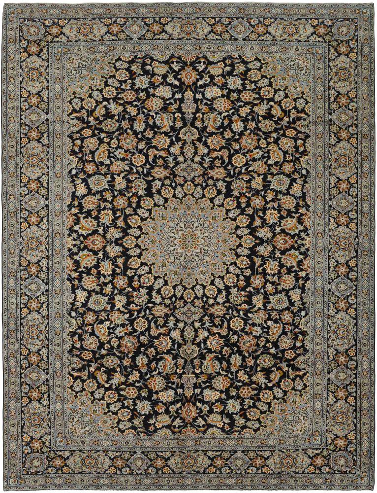 Persian Rug Keshan 13'7"x10'4" 13'7"x10'4", Persian Rug Knotted by hand