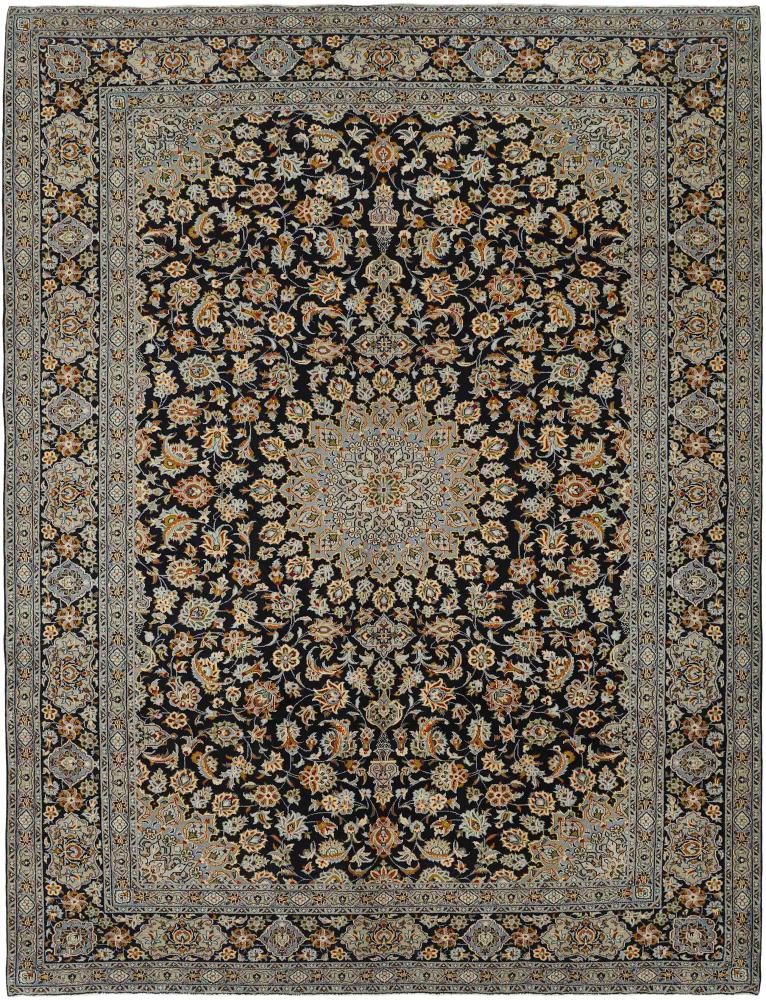 Tapis persan Kashan 414x316 414x316, Tapis persan Noué à la main