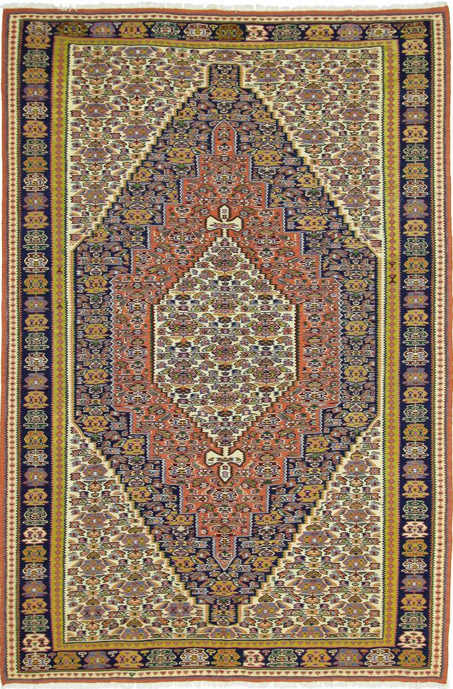 Perzisch tapijt Kilim Senneh 308x207 308x207, Perzisch tapijt Handgeknoopte