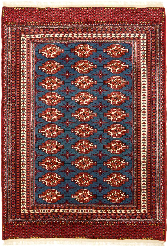 Perzsa szőnyeg Turkaman 221x158 221x158, Perzsa szőnyeg Kézzel csomózva