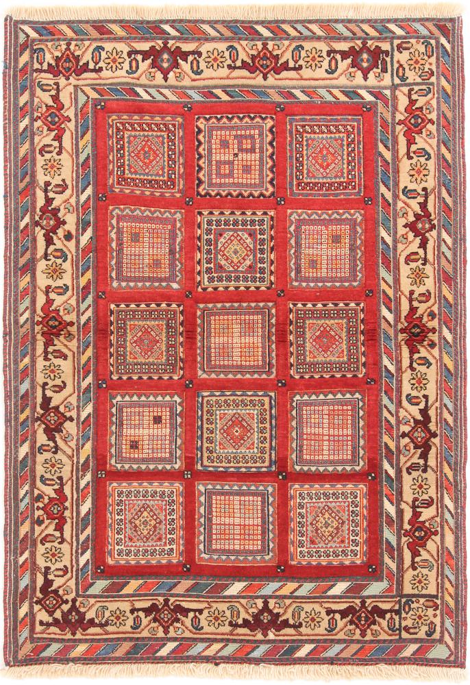  ペルシャ絨毯 キリム Soozani Nimbaft 146x102 146x102,  ペルシャ絨毯 手織り