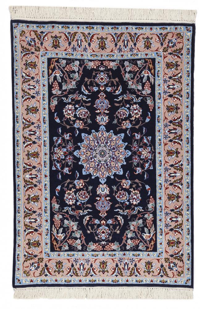 Persisk matta Isfahan Silkesvarp 99x71 99x71, Persisk matta Knuten för hand