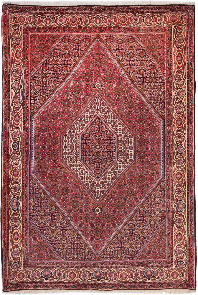 Persian Rug Bidjar Tekab 7'11"x5'4" 7'11"x5'4", Persian Rug Knotted by hand