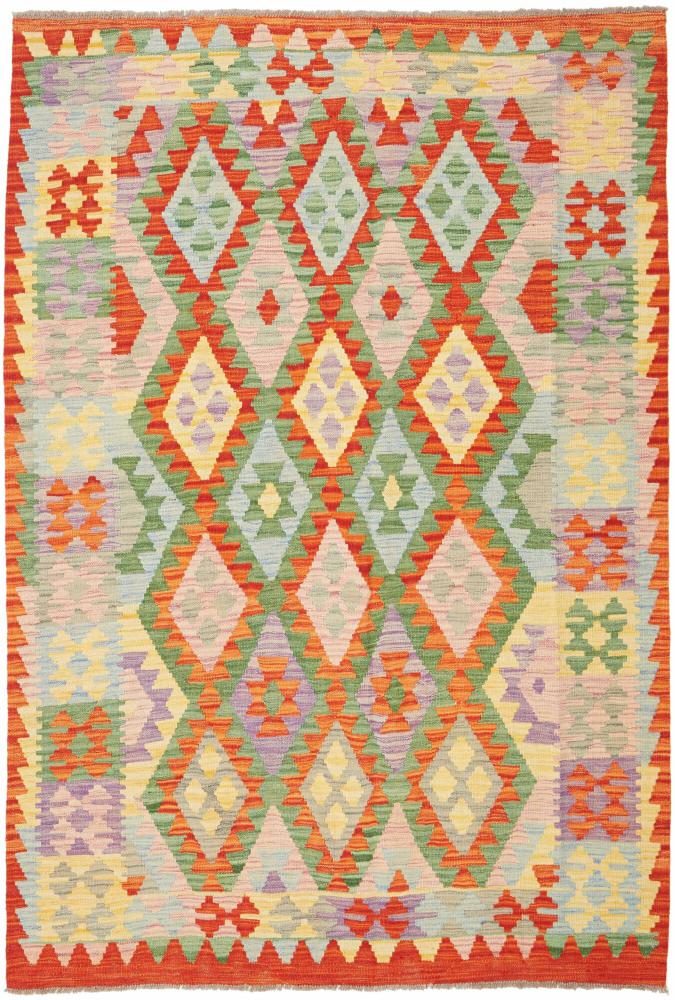 Afghanska mattan Kilim Afghan 197x148 197x148, Persisk matta handvävd 