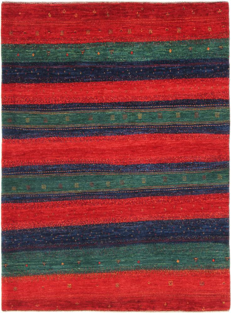 Persian Rug Persian Gabbeh Loribaft Atash 5'8"x4'3" 5'8"x4'3", Persian Rug Knotted by hand