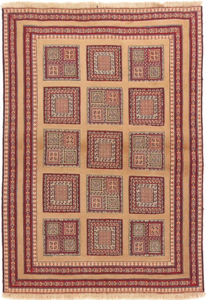  ペルシャ絨毯 キリム Soozani Nimbaft 166x118 166x118,  ペルシャ絨毯 手織り