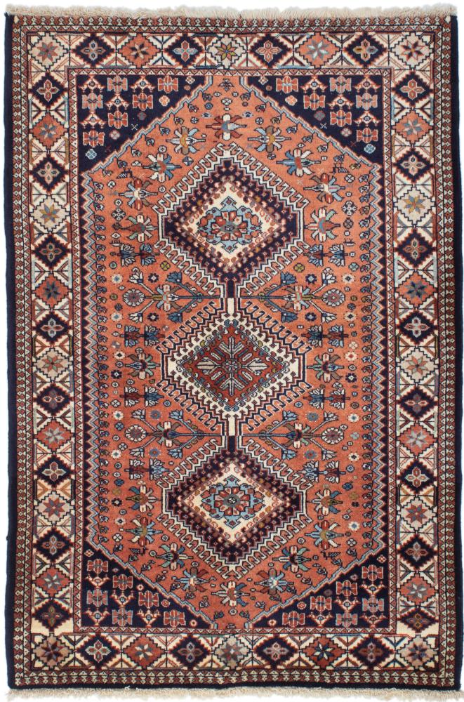 Tapis persan Yalameh 151x101 151x101, Tapis persan Noué à la main