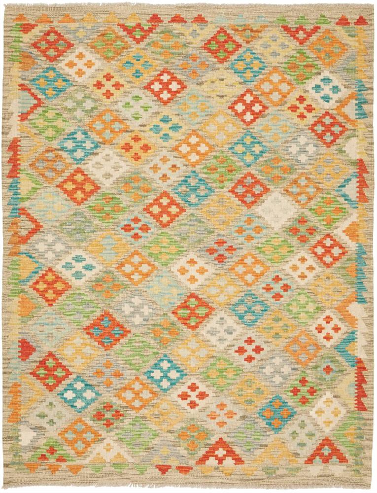 Afghanischer Teppich Kelim Afghan 198x154 198x154, Perserteppich Handgewebt