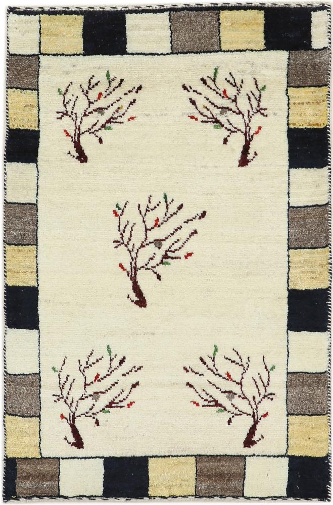 Persian Rug Persian Gabbeh Loribaft Nature 90x60 90x60, Persian Rug Knotted by hand