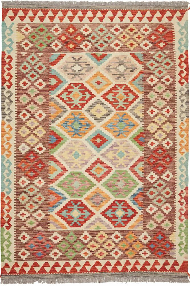 Alfombra afgana Kilim Afghan 6'0"x4'4" 6'0"x4'4", Alfombra persa Tejido a mano