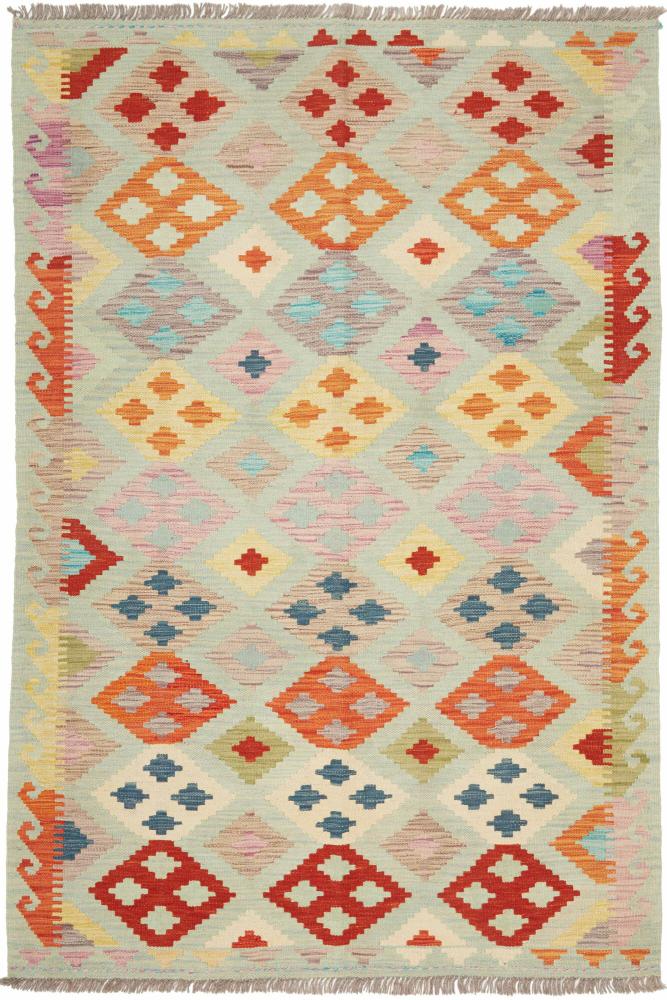 Afghan rug Kilim Afghan 5'9"x4'0" 5'9"x4'0", Persian Rug Woven by hand