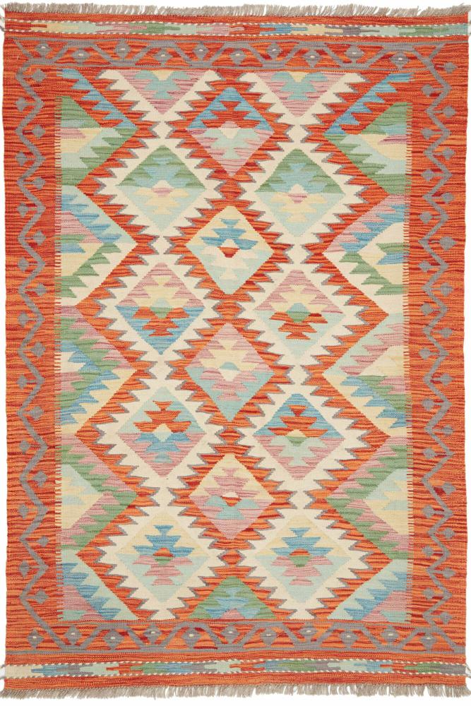 Afghanischer Teppich Kelim Afghan 189x128 189x128, Perserteppich Handgewebt
