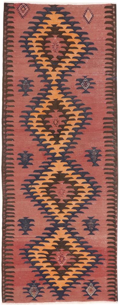 Persisk matta Kilim Fars Azerbajdzjan Antik 380x145 380x145, Persisk matta handvävd 