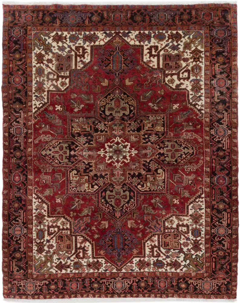 Tapis persan Heriz 283x234 283x234, Tapis persan Noué à la main