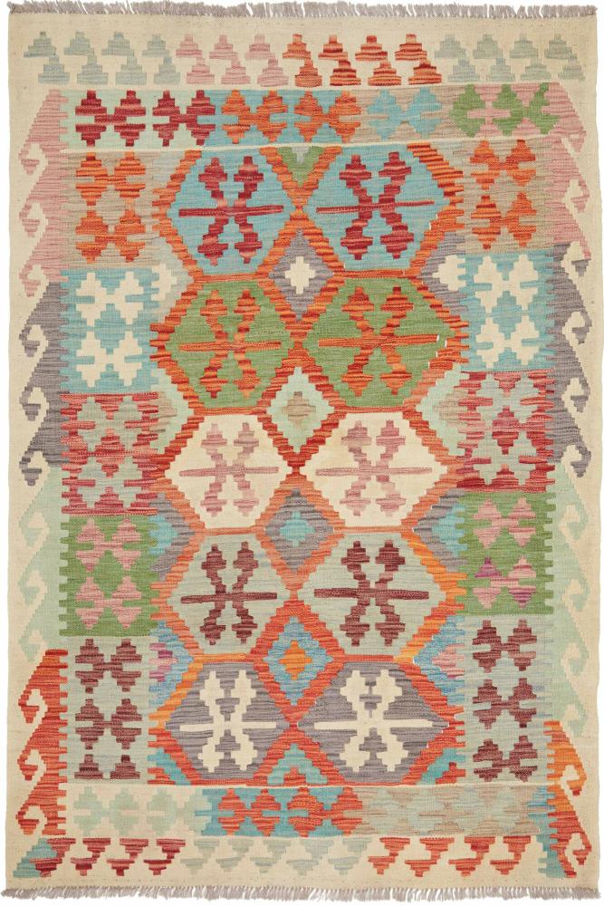 Afghanischer Teppich Kelim Afghan 184x128 184x128, Perserteppich Handgewebt
