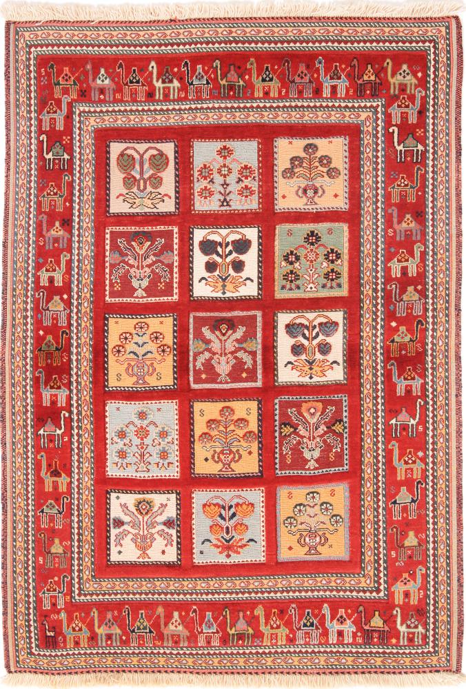  ペルシャ絨毯 キリム Soozani Nimbaft 148x102 148x102,  ペルシャ絨毯 手織り