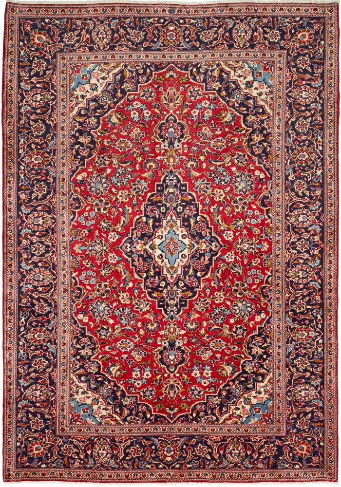 Persian Rug Keshan 9'10"x6'10" 9'10"x6'10", Persian Rug Knotted by hand
