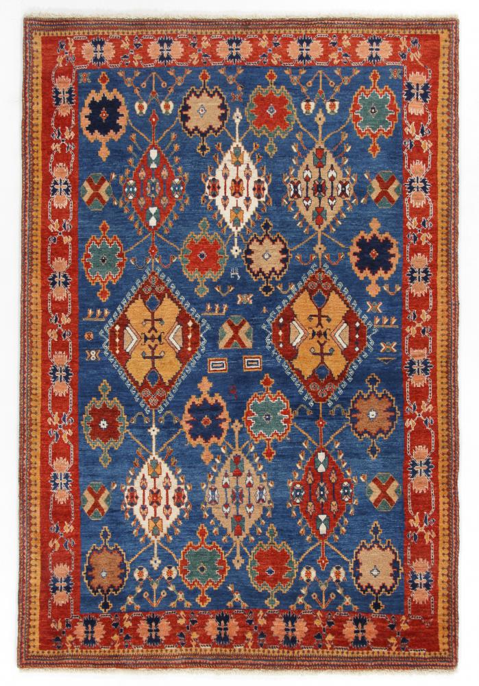 Persian Rug Persian Gabbeh Loribaft 6'10"x4'8" 6'10"x4'8", Persian Rug Knotted by hand