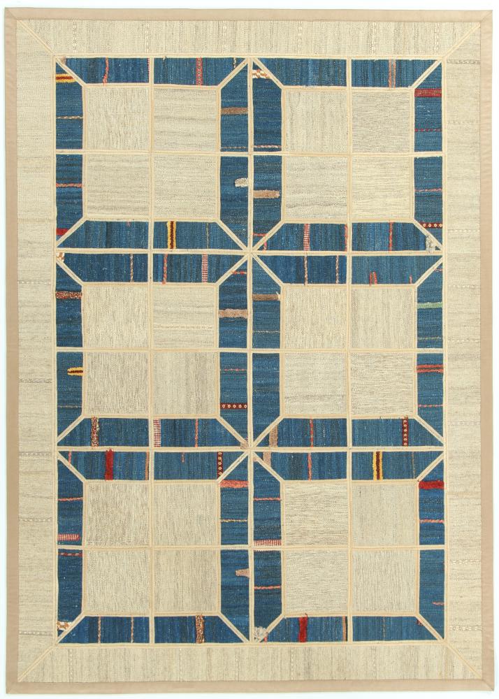 Persisk matta Kilim Patchwork 207x148 207x148, Persisk matta handvävd 