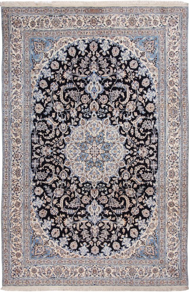 Persialainen matto Nain 6La Habibian Signed Silkkiloimi 301x196 301x196, Persialainen matto Solmittu käsin